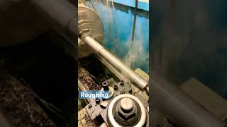 Roughing in a Lathe machinistlife metalworker metalworking lathe usa madeinusa [upl. by Atsyrc960]