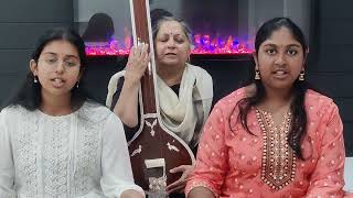 saveri varnam with my students Hasini nutakki and sriya [upl. by Mccreary]