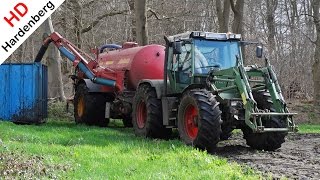 Slurry  Bouwland bemesten met Fendt Xylon 524 en Schuitemaker  Kroes  Ecoferm  2016 [upl. by Eirrehc]