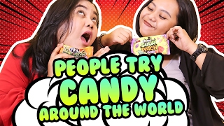 People Try Candy Around The World CekOmbak [upl. by Eirene19]