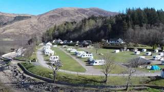 Invercoe Caravan Camping Site Glencoe Aerial [upl. by Renmus]