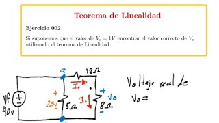 Teorema de Linealidad Ejercicio 002 [upl. by Ieso]