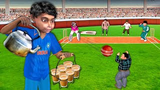 Chai Wala Cricket Fan Wearing Cricket Dress Tea Seller Hindi Kahaniya Hindi Stories Moral Stories [upl. by Fantasia465]