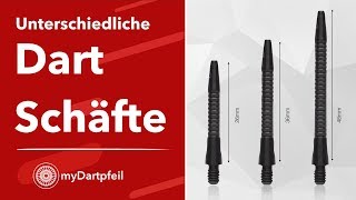 Dart Schäfte  Unterschiedliche Längen und Materialien  myDartpfeil [upl. by Reames]