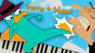 Perry the Platypus from Phineas and Ferb  Piano Tutorial [upl. by Ennairac145]