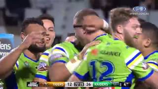 NRL Highlights Wests Tigers v Canberra Raiders – Round 15 [upl. by Engis]