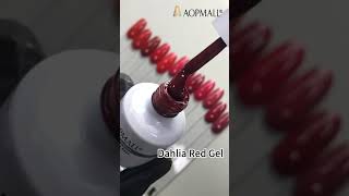 Pantone Colors Dahlia Red Nail Series to Match Wearing [upl. by Almeta]