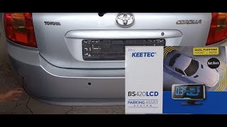 Toyota Corolla installation of rear parking sensors Keetec [upl. by Kiyoshi771]