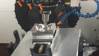 5X Helical drilling on Mikron [upl. by Peednas]