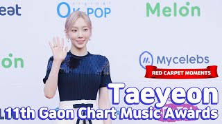 Taeyeon 11th Gaon Chart Music Awards｜Red Carpet moments [upl. by Ayanet]