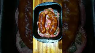 Kielbasa con tomate ketchup ajoenpolvo wostershiresauce SalsaDeSoja vinagtedemanzana [upl. by Chemash748]