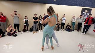 Luis amp Andrea  Bachata Workshop  Zeno Latin Festival 2019 Naples Italy [upl. by Yelnahs]