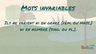 Mots variables et invariables [upl. by Digirb465]