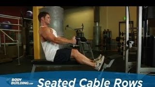 Seated Cable Rows  Back Exercise  Bodybuildingcom [upl. by Hahsia]