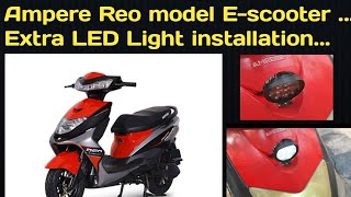 Ampere Reo Escooter  Extra LED light installation [upl. by Llorrac]