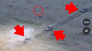 Amazing Video Three Javelin Missile Hit One Tank And Two Armored Vehicles [upl. by Assilram]