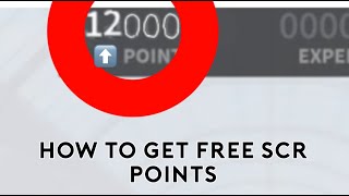 HOW TO GET FREE POINTS IN SCR [upl. by Nanreh]