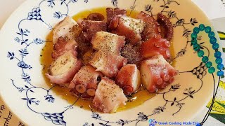 How to make Greek Octopus Salad  Σαλάτα Χταπόδι Ξυδάτο [upl. by Naols]