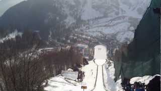 Helmet camera WORLD RECORD SKI JUMP Jurij Tepes Planica 2013 [upl. by Trevar]