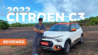 2022 Citroen C3  12 L Petrol and Turbo options Driven  The Kranti Sambhav Review  Times Drive [upl. by Eiltan]