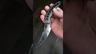 One Of The CRAZIEST Pocket Knives Youll EVER See  Rike Alien 4 [upl. by Ahselyt214]