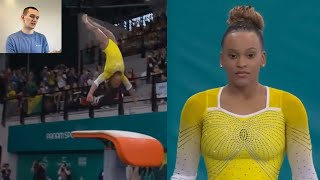 Reacting to Rebeca Andrade’s Best Cheng Vault Ever [upl. by Eceirtal]