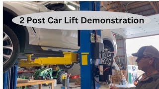 2 Point Car Lift Demonstration [upl. by Marci]