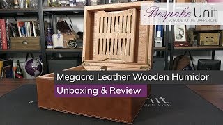 Megacra Leather Wooden Humidor Unboxing amp Review An Affordable Pick [upl. by Ihcur]