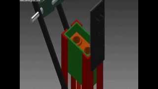 Animacion 3d de maquinas para bloques tipo lego ecologico brick machine venezuela [upl. by Zasuwa]