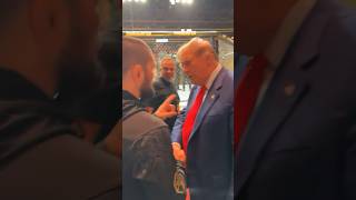 🤝 KHABIB NURMAGOMEDOV SHAKES HANDS WITH DONALD TRUMP [upl. by Slavic88]