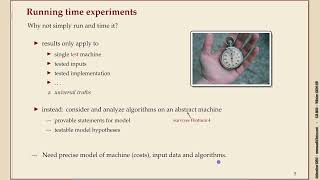 Effiziente Algorithmen 21 Algorithm analysis [upl. by Yvonne]