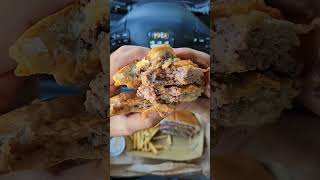 4 patties 4 cheese slices Ultimate BURGER😋🍔 asmr food mukbang [upl. by Leland352]