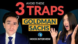 Goldman Sachs Investment Banking Mock Interview Avoid These 3 Traps [upl. by Eeliram473]