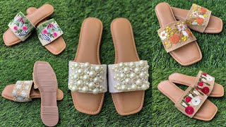 Stylish amp Comfortable Best Embroidered Flat Sandals for Women [upl. by Nareht842]