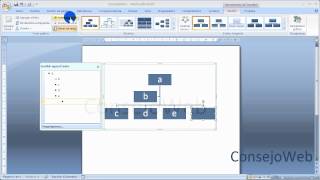 Word 2007 2010 Como hacer un organigrama en word [upl. by Rehprotsirhc]