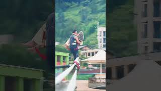 Flyboard montage  water jetpack water world this is to high shorts [upl. by Jehovah]