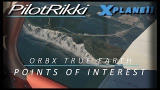 Xplane 11 ORBXTrue Earth GB south Points of interest [upl. by Norene]