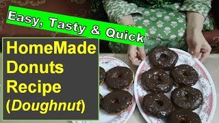 HomeMade Donuts Recipe Doughnut  Pakistani Style [upl. by Alicec]