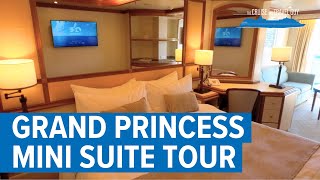 Grand Princess Mini Suite D222 Room Tour [upl. by Robbert]