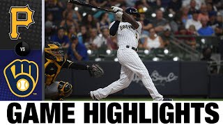 Pirates vs Brewers Game Highlights 61121 MLB Highlights [upl. by Asiak535]