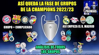 ASÍ QUEDAN LOS GRUPOS DE LA CHAMPIONS TRAS EL SORTEO  BARÇA BAYERN E INTER JUNTOS  PREMIOS UEFA [upl. by Orat8]