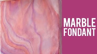 Easy Marble Fondant Tutorial [upl. by Ilsa278]