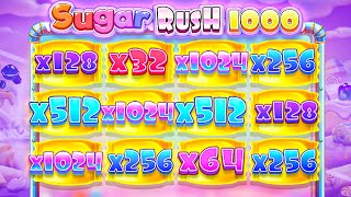 Tried Sugar Rush 1000 Super Bonuses And Got Lucky Massive Wins [upl. by Annibo]