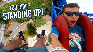 Riding One of the Worlds Craziest Drop Towers Acrophobia OnRide Reaction Six Flags Over Georgia [upl. by Mathews]