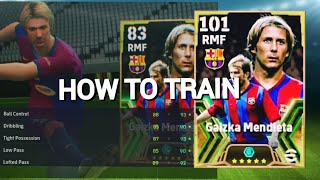 HOW TO TRAIN FREE GALZKA MENDIETA IN EFOOTBALL MOBILE 🤩 [upl. by Enecnarf]