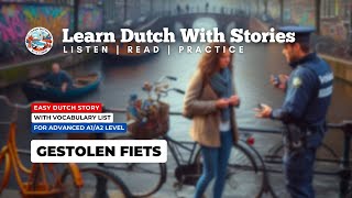 Gestolen fiets  Dutch Story with Vocabulary A1A2 Dutch [upl. by Eniaral]