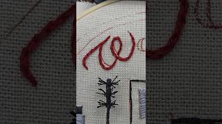 How to quickly embroider dimensional letters [upl. by Assirrac]