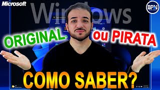 COMO SABER se sua LICENÇA do Windows é ORIGINAL ou vai EXPIRAR [upl. by Koerlin]