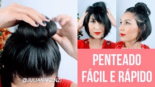 PENTEADO FÁCIL EM CABELO CURTO  CHANEL  FRANJA [upl. by Kenway129]