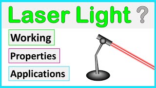 What is laser light in physics Working Principle Properties ApplicationsUses  HindiUrdu [upl. by Irmina]